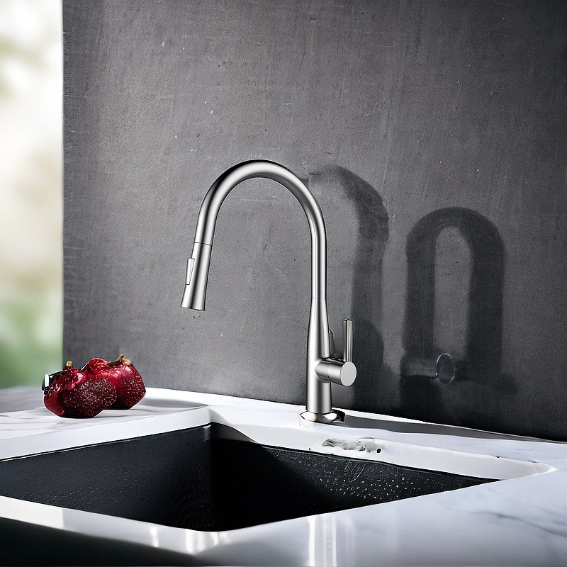 Смеситель для кухни Raiber Graceful RP-011 Хром латунь