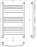 Водяной полотенцесушитель Сунержа Богема+ выгнутая 80x50 020-0221-8050 цвет Шампань