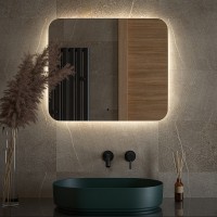 Зеркало Defesto Opti 70x60 DF 2806RH с подсветкой 23W-4500К/ИК - выключатель/Нейтральный белый свет