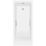 Ванна из искусственного камня Delice Diapason Ultra 180х80 DLR330052R-G с узким бортом цвет Белый глянцевый с ручками Хром