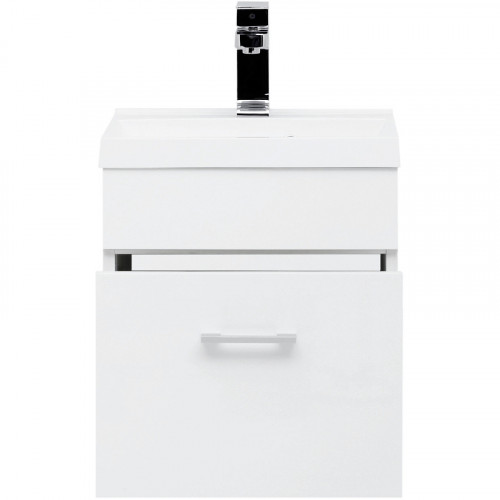 Тумба с раковиной Aquanet Нота 40 287704 подвесная Белая МДФ / ЛДСП