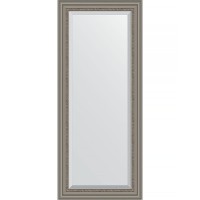Зеркало Evoform Exclusive 156х66 BY 1287 с фацетом в багетной раме - Римское серебро 88 мм стекло