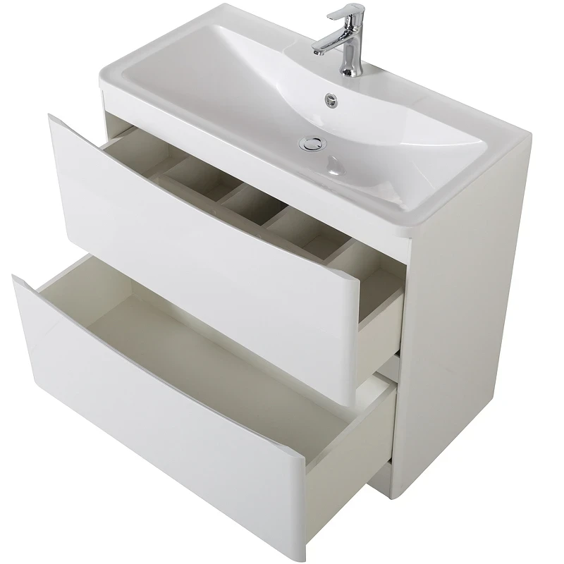 Тумба под раковину BelBagno 80 ACQUA-800-2C-PIA-BL Bianco Lucido МДФ / ЛДСП