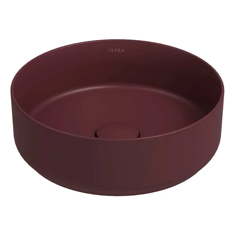 Раковина Isvea Infinity 36 10NF65036SV-2R цвет Бордовый матовый