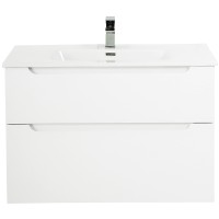 Тумба под раковину BelBagno Etna-H60 100 ETNA-H60-1000-2C-SO-BL-P подвесная Bianco Lucido МДФ / ЛДСП