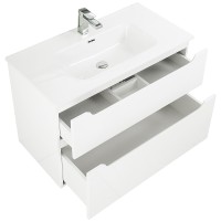 Тумба под раковину BelBagno Etna-H60 100 ETNA-H60-1000-2C-SO-BL-P подвесная Bianco Lucido МДФ / ЛДСП