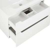 Тумба под раковину BelBagno Etna-H60 100 ETNA-H60-1000-2C-SO-BL-P подвесная Bianco Lucido МДФ / ЛДСП