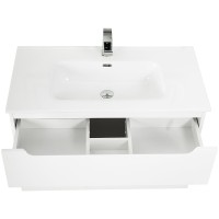 Тумба под раковину BelBagno Etna-H60 100 ETNA-H60-1000-2C-SO-BL-P подвесная Bianco Lucido МДФ / ЛДСП