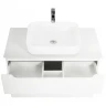 Тумба под раковину BelBagno Etna-H60 100 ETNA-H60-1000-2C-SO-BL-P подвесная Bianco Lucido МДФ / ЛДСП