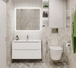 Тумба под раковину BelBagno Etna-H60 100 ETNA-H60-1000-2C-SO-BL-P подвесная Bianco Lucido МДФ / ЛДСП