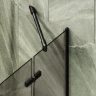 Шторка для ванны Maybah Glass MGV-917-6 990х1400 поворотная с добором Черный стекло бронзовое матовое