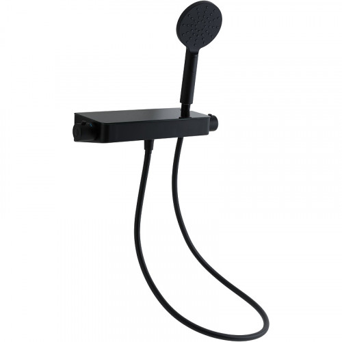 Смеситель для душа Allen Brau Fantasy 5.11002-31 с термостатом Черный матовый латунь на стену