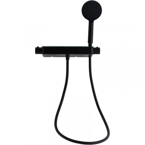 Смеситель для душа Allen Brau Fantasy 5.11002-31 с термостатом Черный матовый латунь на стену