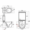 Унитаз компакт Bien Vokha MDKD063N1VP0W6SZ0 Белый матовый с бачком и сиденьем Микролифт фаянс напольный