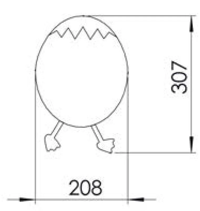 Зеркало Creavit Ducky  DC30035-BB цвет Синий