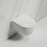 Комплект унитаза DIWO Ceramicanova Modena Rimless CN6063 с сиденьем с инсталляцией DIWO 4501 с клавишей смыва цвет Глянцевый белый