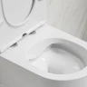 Комплект унитаза DIWO Ceramicanova Modena Rimless CN6063 с сиденьем с инсталляцией DIWO 4501 с клавишей смыва цвет Глянцевый белый