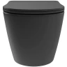 Унитаз Aqueduto Ovo Plus OVOT0240 подвесной Черный матовый с сиденьем Микролифт фарфор подвесной