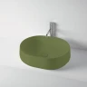 Раковина-чаша Kerasan F10 56 460511 Зеленая матовая фаянс накладная