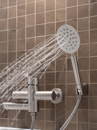 Смеситель для ванны Ростовская Мануфактура Сантехники SUS124-009E Нержавеющая сталь нержавеющая сталь на стену