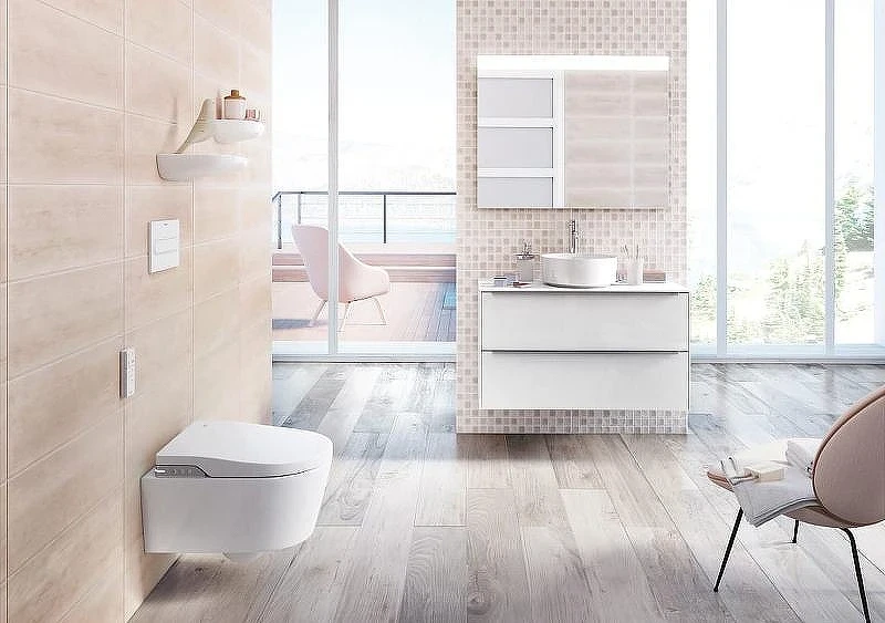 Унитаз подвесной Roca Inspira In-Wash 803060001 с сиденьем Микролифт