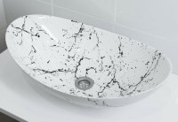 Раковина-чаша Stella Polar Орион 58 SP-00001054 Белый мрамор