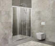 Душевая дверь BelBagno Unique 200 UNIQUE-BF-2-170/200-C-Cr профиль Хром стекло прозрачное