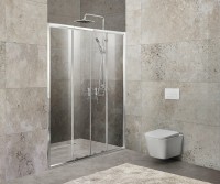 Душевая дверь BelBagno Unique 200 UNIQUE-BF-2-170/200-C-Cr профиль Хром стекло прозрачное