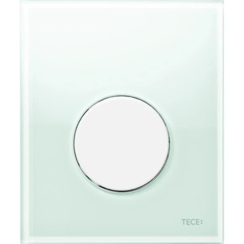 Кнопка смыва для инсталляции Tece Loop Urinal Glass 9242651 Зеленая Белая