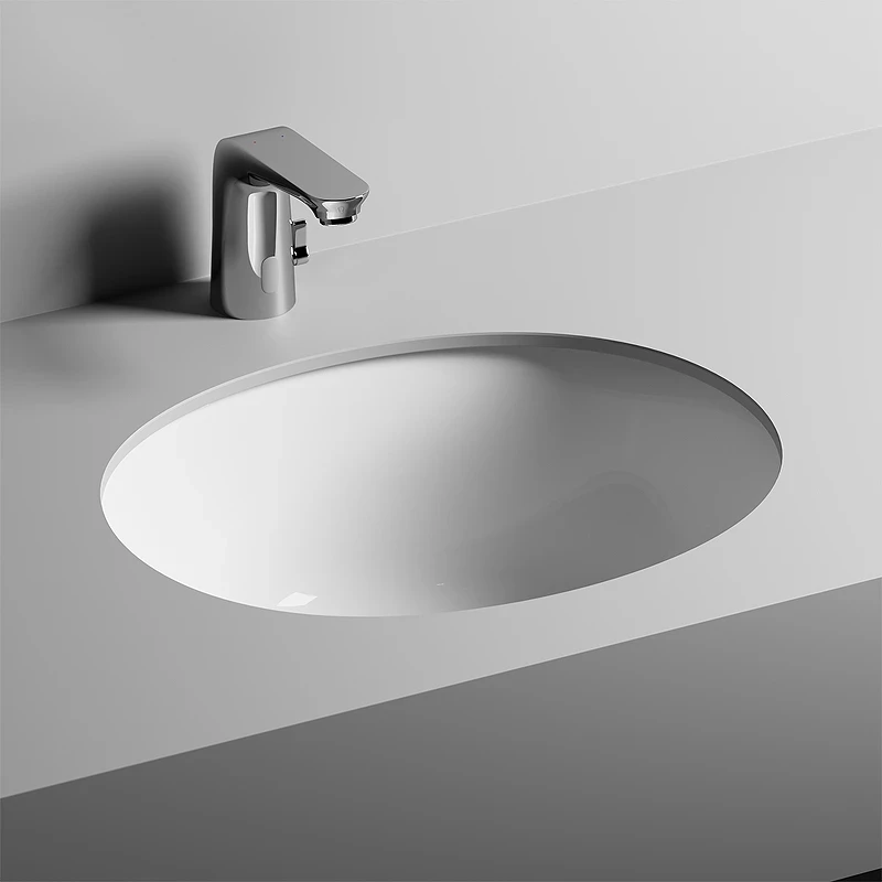 Раковина Ceramicanova Element 50 CN6042 Белая фарфор встраиваемый