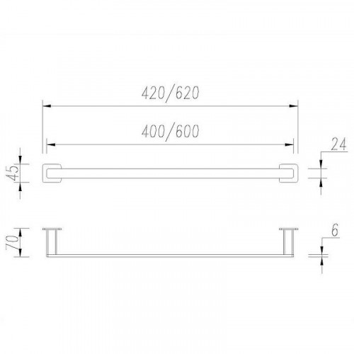 Полотенцедержатель Omnires Nelson NL80214BL Черный матовый