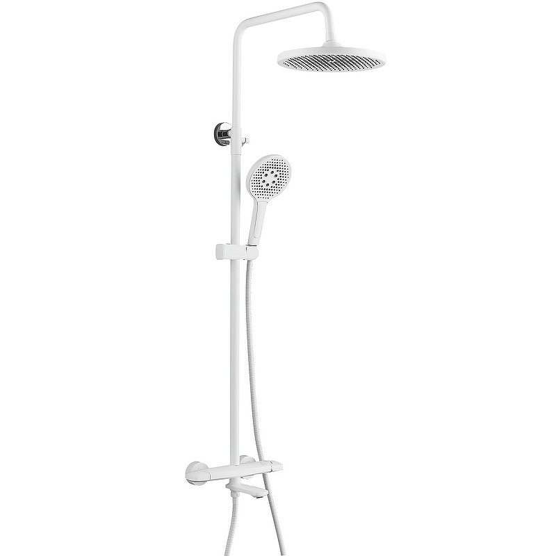 Душевая система Rose R39C R3936C Белая матовая