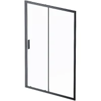 Душевая дверь AM.PM Gem 140 W90G-140-1-195BT профиль Черный матовый стекло прозрачное