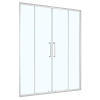 Душевая дверь Loranto 150 CS-AB04S-150 профиль Сатин стекло прозрачное