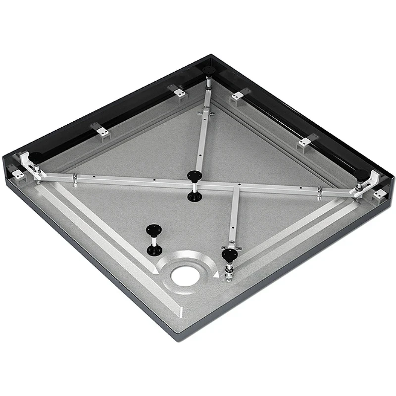 Акриловый поддон для душа Melodia della vita Eletto 90x90 MTYET9090bk Черный