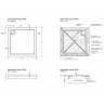 Акриловый поддон для душа Melodia della vita Eletto 90x90 MTYET9090bk Черный
