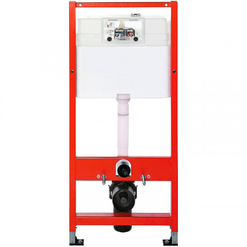 Инсталляция Tece Profil 9400412 для подвесного унитаза с кнопкой смыва Хром глянцевый пластик