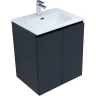 Тумба под раковину Aquanet Алвита New 60 277523 подвесная Антрацит МДФ / ЛДСП