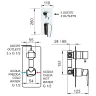 Смеситель для душа Remer Vanity V937 Хром латунь встраиваемый