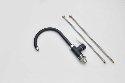 Смеситель для кухни Emar Quartz 3004.12 цвет Оникс