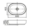 Раковина-чаша Arrow 60 AP41025D цвет Белый глянец