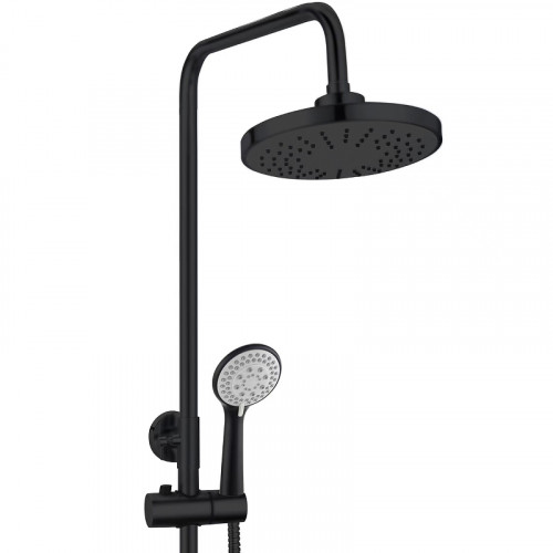 Душевая система Orange OneLife P01-911b Черная матовая нержавеющая сталь на стену