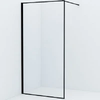 Душевая перегородка Iddis Slide SLI8BS7i23 110x195 профиль Черный стекло прозрачное