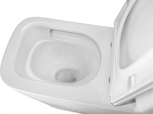 Унитаз компакт Azario Etereo Торнадо AZ-8203 цвет Белый с бачком и сиденьем Микролифт