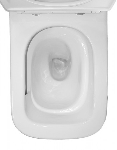 Унитаз компакт Azario Etereo Торнадо AZ-8203 цвет Белый с бачком и сиденьем Микролифт