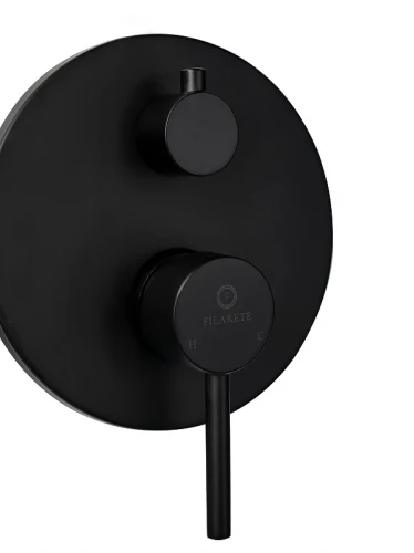 Душевая система FILARETE Roun FL1020BL цвет Черный матовый