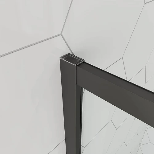 Душевой уголок Veconi Ottimo 80х80 OP10B-8080-07-C9 профиль Черный матовый стекло матовое
