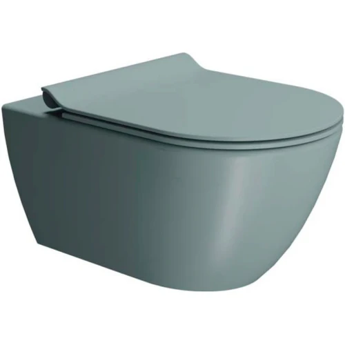 Унитаз GSI Pura 881515 подвесной Ghiaccio opaco без сиденья фаянс подвесной