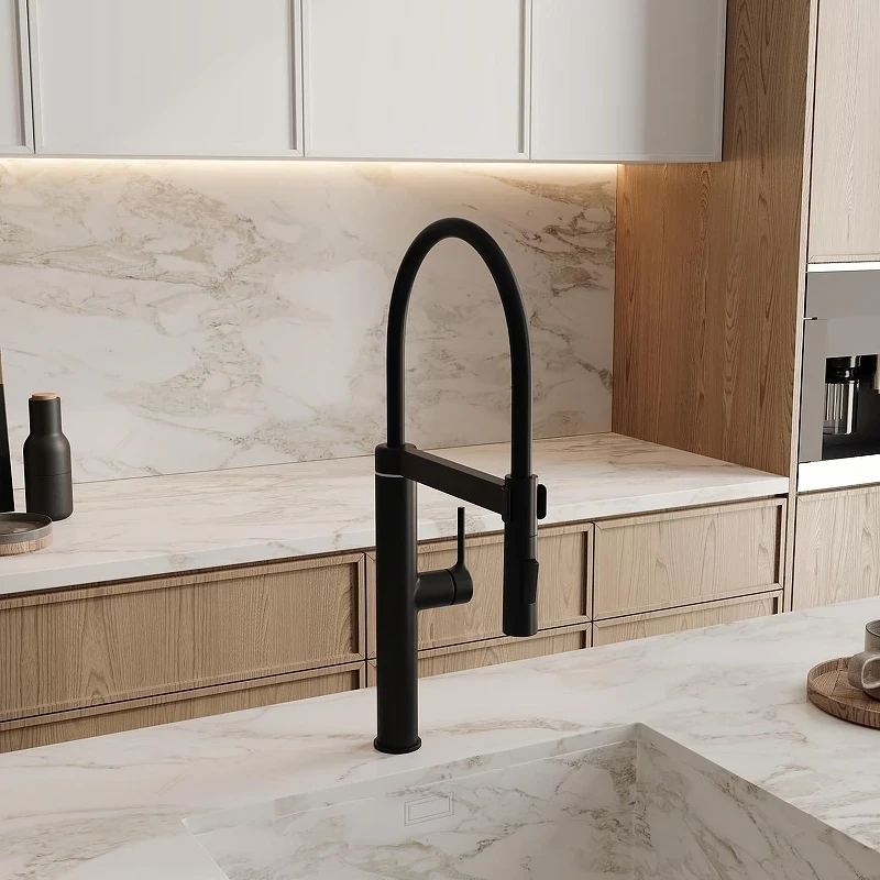Смеситель для кухни WasserKRAFT A8867 цвет Черный