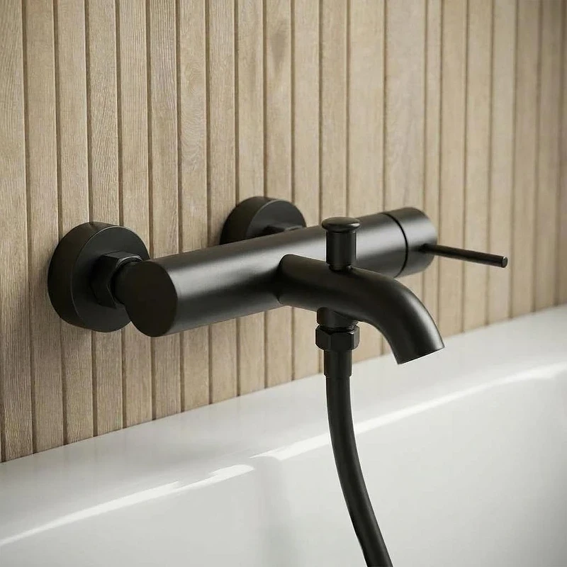 Смеситель для ванны WasserKRAFT Niers 3001BL цвет Черный матовый